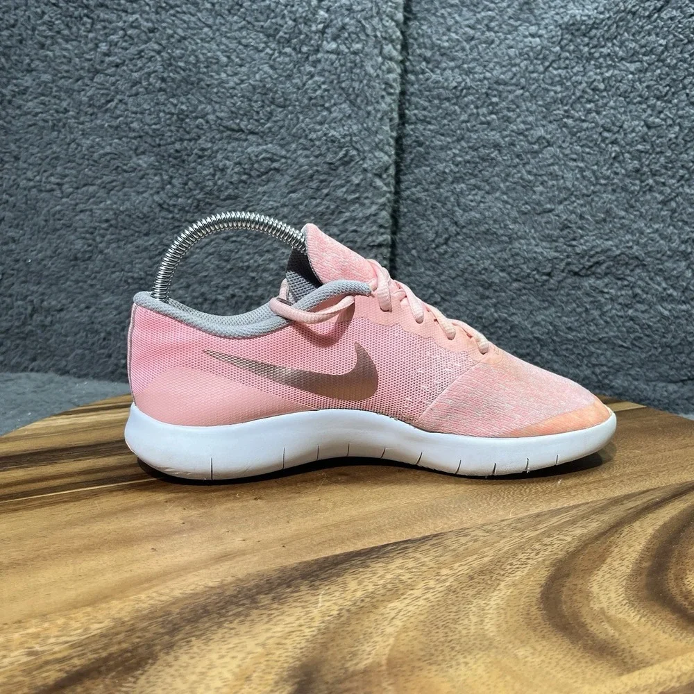 Girls Kids Youth Nike Flex Contact 917937 600 Pink White Sneakers Shoes Size‎ 5
